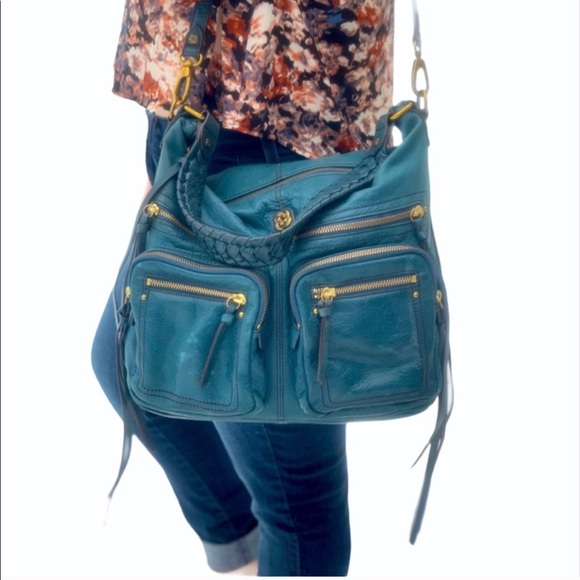 Elliott Lucca Handbags - ELLIOT LUCCA Teal XL Satchel